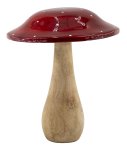 Wooden fly agaric for standing h=18cm