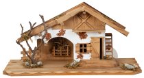 Wooden house h=21,5cm w=45,5cm