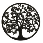 MDF Family tree wall decoration black