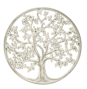 MDF Family tree wall decoration white