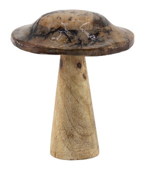 Wooden mushroom for standing h=18cm