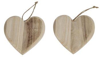 Wooden-Heart for hanging with words