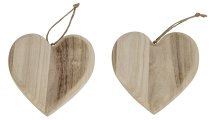 Wooden-Heart for hanging with words