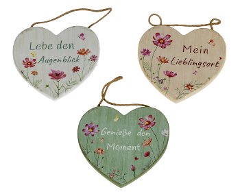 Wooden-Heart for hanging with words