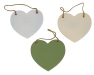Wooden-Heart for hanging with words