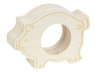 Holzschwein als Spardose h=14,5cm