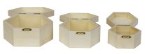 3er-Set Holzboxen h=6+6,7+7,4cm