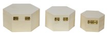 3er-Set Holzboxen h=6+6,7+7,4cm
