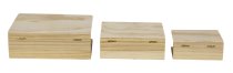 3er-Set Bücher Boxen h=5+6,3+7,2cm