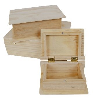 3er-Set Bücher Boxen h=5+6,3+7,2cm
