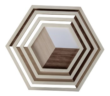 Set of 4 wooden decoration trays h=1,8cm