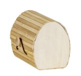 Bamboo box with soft lid h=10,5cm w=14cm