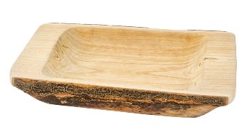 Holz-Schale eckig h=7,5cm ca. b=51cm