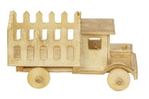 Wooden truck for filling h=8,5cm l=17cm