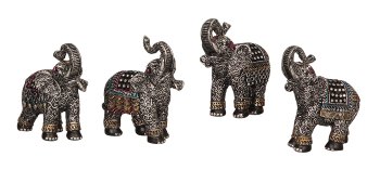 Elephant with glitter stones h=10cm