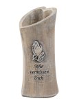 Tomb vase "Wir vermissen Dich" h=18cm