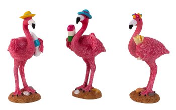 Urlaubs-Flamingo h=12-12,5cm b=6-6,5cm