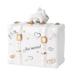 Koffer-Spardose "Just married" h=10,5cm