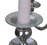 Glass drip catcher for candles d=8cm,