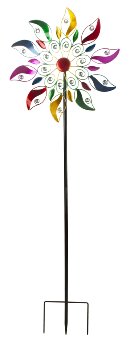 Metal-spinner (single) as yard stake