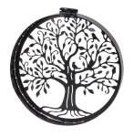 Metal-wall decoration black "tree of