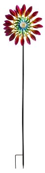 Metal-spinner (dual) as yard stake