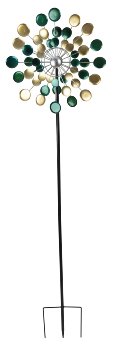 Metal-spinner (dual) green/gold as yard