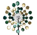 Metal-spinner (dual) green/gold as yard