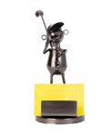 Metal figure "Golfer" with visiting card