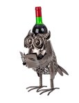 wine bottle holder "owl" h=30cm