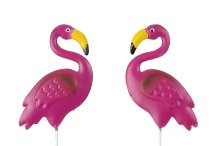 Metall Flamingos 3D auf Stab h=50cm