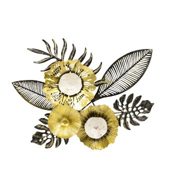 Modern Metal Wall Decoration "Flowers &