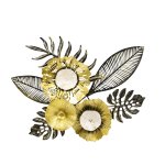 Modern Metal Wall Decoration "Flowers &