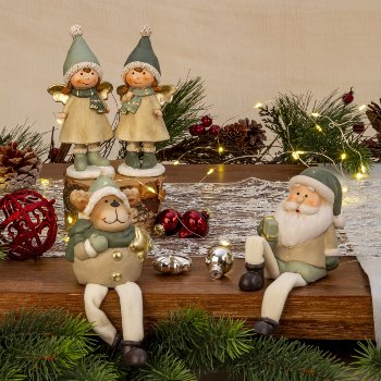 Nikolaus und Elch mit Schlenkerbeinen