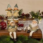 Nikolaus und Elch mit Schlenkerbeinen