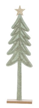 Felt xmas tree green for standing with