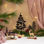 Metal xmas tree black for standing