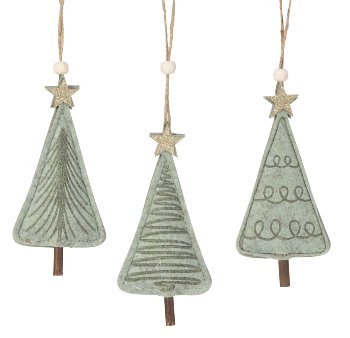 Felt xmas tree green for hanging