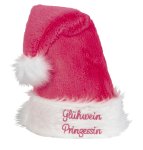 Santa hat pink "Glühwein Prinzessin",