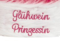 Santa hat pink "Glühwein Prinzessin",