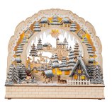 Wooden winter decoration h=26,5cm w=31cm