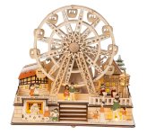 Wooden carousel decoration h=28cm w=31cm