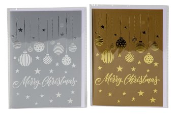 present card "Merry Christmas" gold &