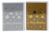 present card "Merry Christmas" gold &