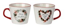 Mug with christmas design h=9,3cm