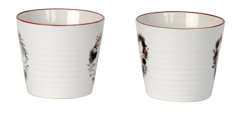 Tasse mit weihnachtlichem Spruch h=9,3cm