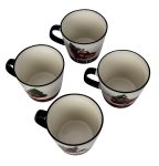 Mug with christmas car design h=9,3cm