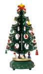 Weihnachtsbaum Spieluhr grün  h=32cm