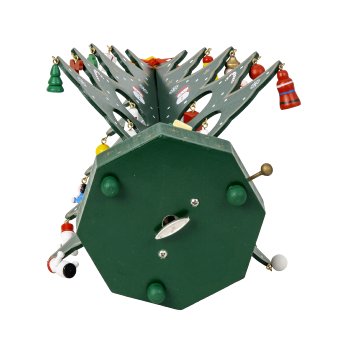 Weihnachtsbaum Spieluhr grün  h=32cm