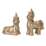 Einhorn golden liegend,stehend